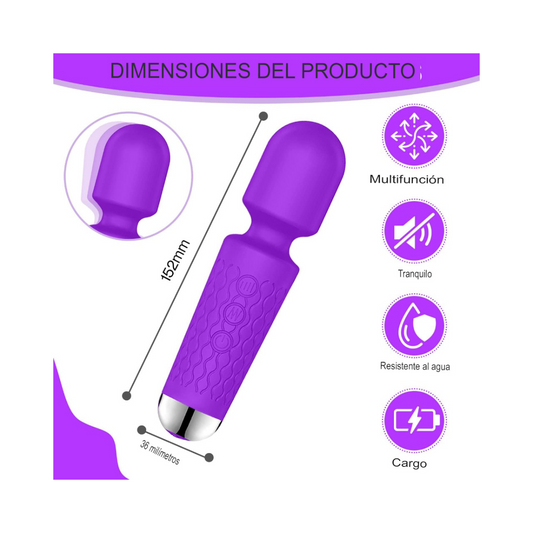 Varita Premium Vibradora Recargable (15cm)