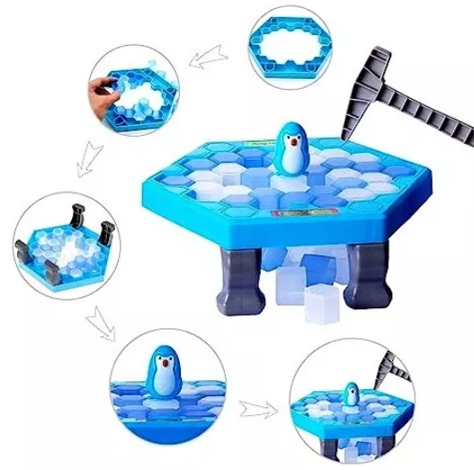Juego rompe hielo interactivo pinguino