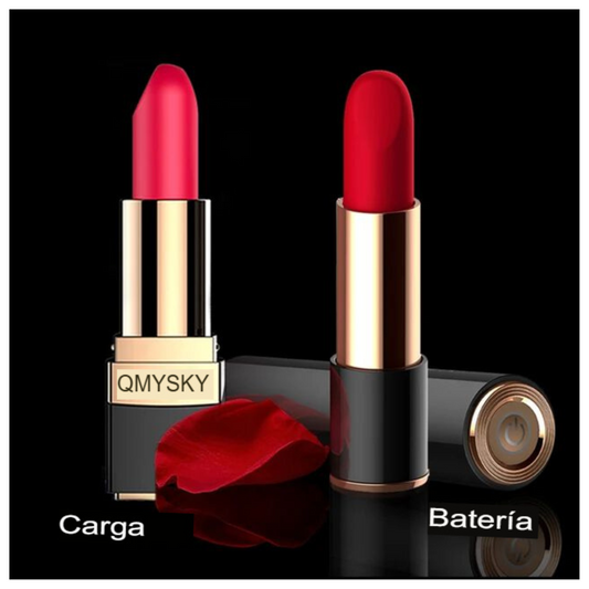 Labial Discreto Vibrador Recargable (10cm)