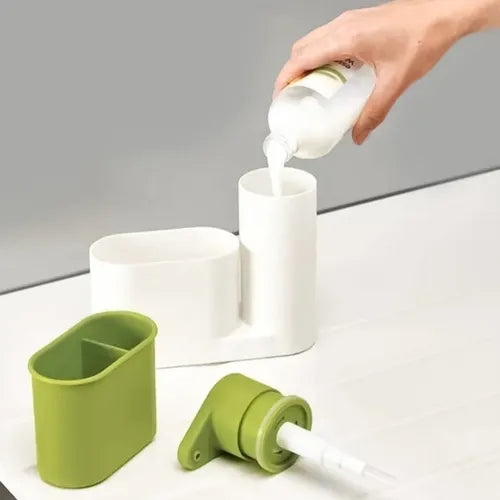 Dispensador de jabón más porta esponja