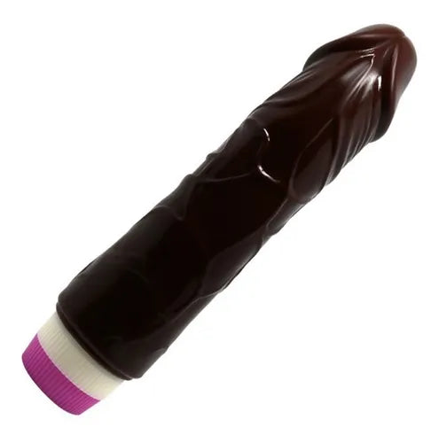 VIBRADOR DILDO REAL Negro A PILAS (20cm)