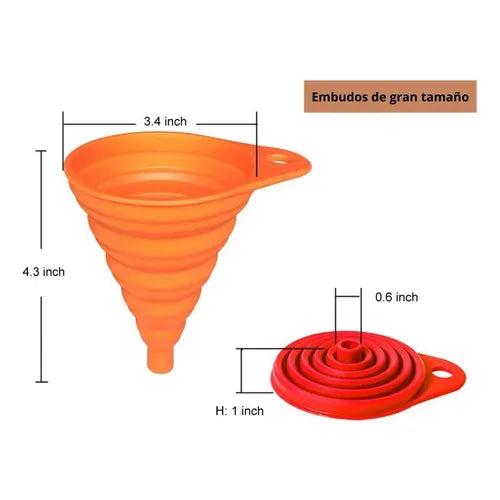 EMBUDO DE SILICONA PEGABLE