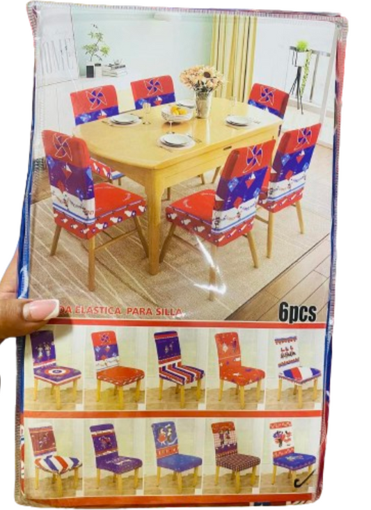 Set 6 Fundas Silla para Fiestas Patrias