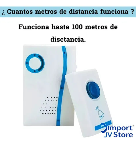 Timbre Inalambrico Portatil 100 Metros