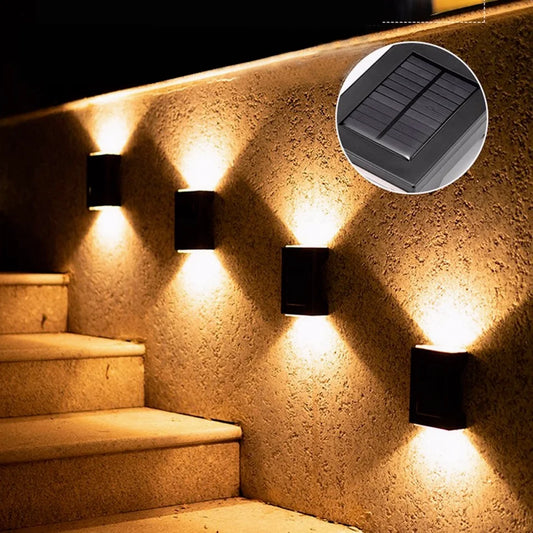 Luz de pared solar energía sostenible